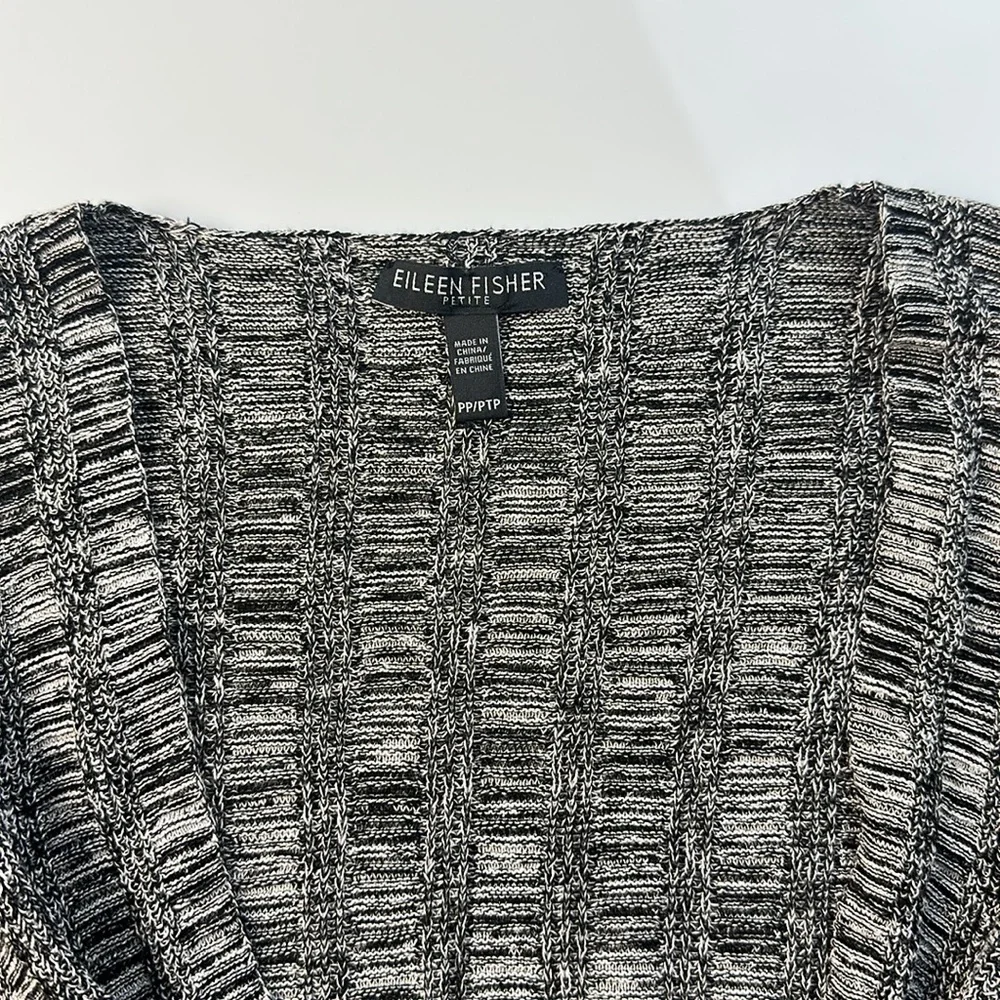 Eileeen Fisher Gray Cropped Top Y14-16 - Picture 3 of 4